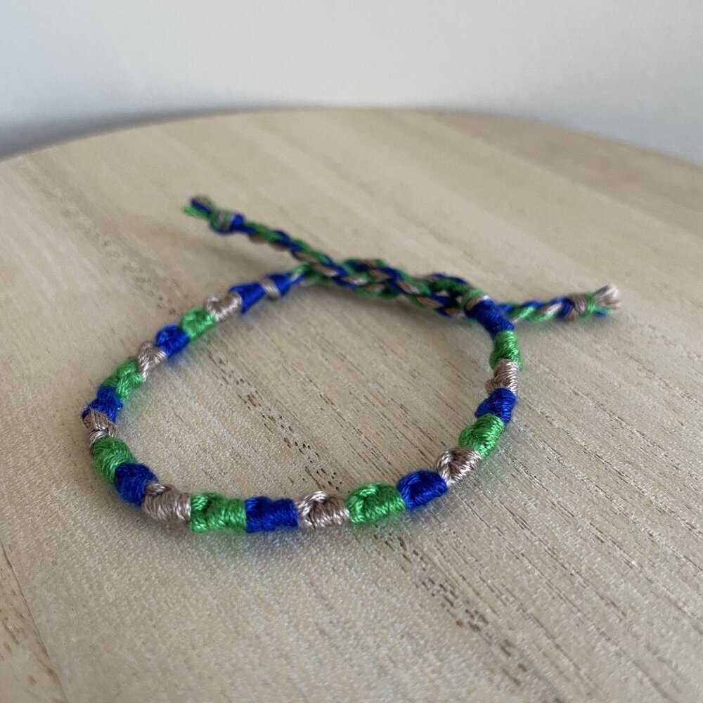 Arianell Bracelet, anklet, trendy, comfortable, tie, embroidery thread, woven, g